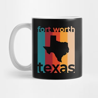 Fort Worth Texas Retro Mug